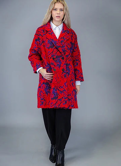 Paolo Tricot Red Coat