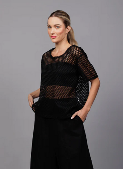 Paolo Tricot Mesh Top