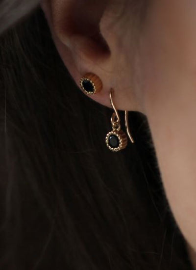 Belle Earrings In Onyx